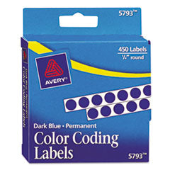 Avery®  LABEL,.25RND,450/PK,DBE  05793