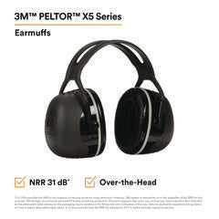 3M  EARMUFFS,X-SERIES,BK  X5A