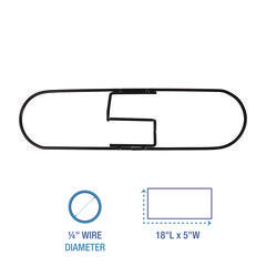 Boardwalk®  FRAME,18"X5" WIRE DUST,CE  1418