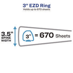 Avery®  BINDER,SDS,3",YW/RD  18952