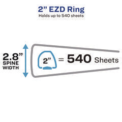 Avery®  BINDER,SDS,2",YW/RD  18951