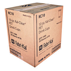 Fabri-Kal®  CUP,PLASTIC,KAL-CLR,10 OZ  KC10