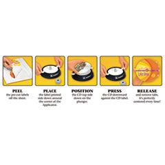 Avery®  LABEL,FULLCD,40/PK,MTWHT  8960