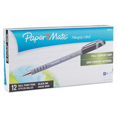 Paper Mate®  PEN,FLEXGRIP,FINE,BK  9680131