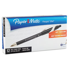 Paper Mate®  PEN,RT,FLXGRP ELTE,MED,BK  85580