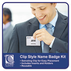 C-Line®  HOLDER,BADGE,CLP,4X3,50B  95543