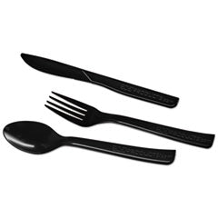 Eco-Products®  FORK,100% RECYCLE,BK  EPS112