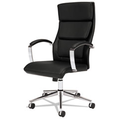 HON®  CHAIR,HI BACK,LEATHER,BK  VL105SB11