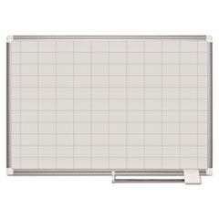 MasterVision®  BOARD,PLNR,48X36 GRID,WH  MA0593830