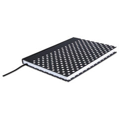 Universal®  NOTEBOOK,BOUND,DOTS,BK  66350