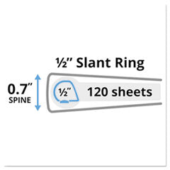 Avery®  BNDR,DURBLE VIEW 1/2,BK  17001