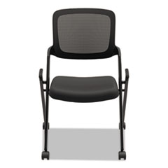 HON®  CHAIR,ARMLESS,NESTING,BK  VL304BLK