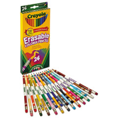 Crayola®  PENCIL,CLR,ERSB,24/BX,AST  682424