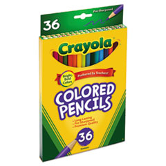 Crayola®  PENCIL,CRAYOLA,LONG,36/ST  684036