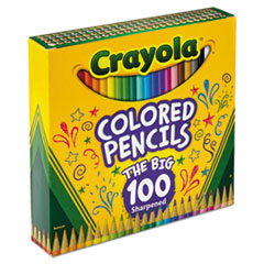 Crayola®  PENCIL,100/ST,COLOR,AST  688100