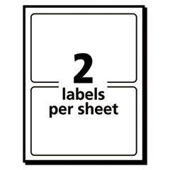 Avery®  LABEL,4X2,100/PK,WHT  05444