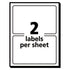 Avery®  LABEL,4X2,100/PK,WHT  05444