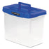 Bankers Box®  FILE,PLASTIC,PORTABLE,CLR  0086301