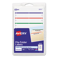 Avery®  LABEL,FILE,FLDR,252PK,AST  05215