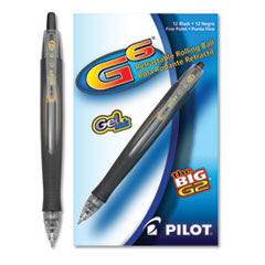 Pilot®  PEN,RBL,RT,G6 GEL,BK  31401