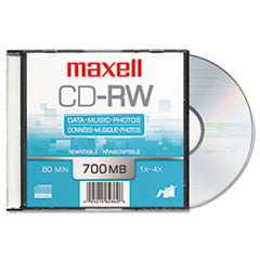 Maxell®  DISC,CD-RW,80M,4X,10/PK  630011