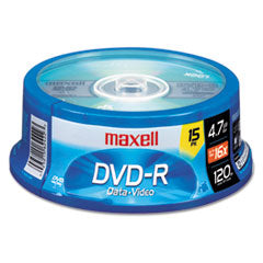 Maxell®  DISC,DVD-R,4.7GB,15SPN,GD  638006