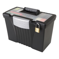 Storex  FILE,PORTABLE,BOX,BK  61510U01C