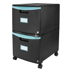 Storex  CABINET,2DWR,MBLE,TEAL,BK  61315U01C