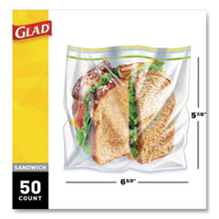 Glad®  BAG,SNDWCH,50/BX,12BX/CS  57263