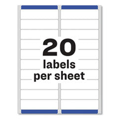 Avery®  LABEL,ADD,W/P,1X4,500/PK  5261