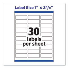 Avery®  LABEL,ADD,W/P,1X2-5/8,750  5260