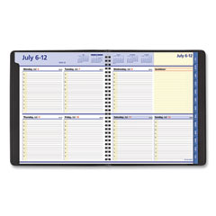 AT-A-GLANCE®  BOOK,APP,8X97/8,WK/MN,BK  761105