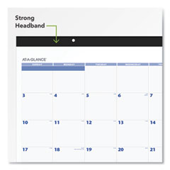 AT-A-GLANCE®  DESK PAD,MONTHLY,WH  SW20000