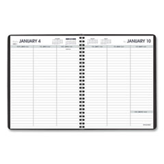 AT-A-GLANCE®  BOOK,APT,WKLY,6X8.75,BK  7085505