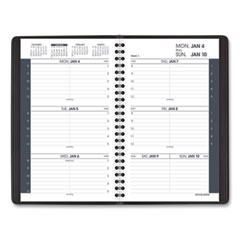 AT-A-GLANCE®  BOOK,APPT,WKLY,8X4.8,BK  7007505