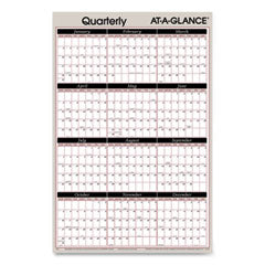 AT-A-GLANCE®  ORGANIZER,WALL,DATED,QTLY  A123