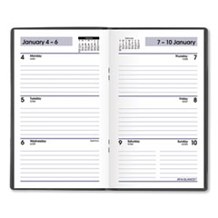 AT-A-GLANCE®  BOOK,WKLY,3-1/2X6-3/16,BK  SK4800