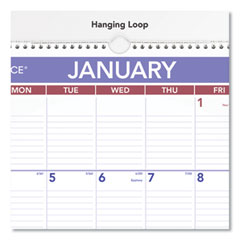 AT-A-GLANCE®  CALENDAR,LAMINTD WALL,WH  PMLM0328