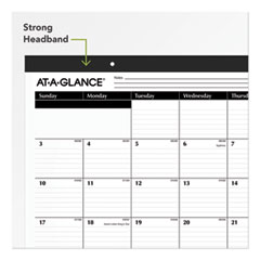 AT-A-GLANCE®  CALENDAR,DSK PD/WALL,BK  SK2400