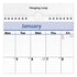 AT-A-GLANCE®  CALENDAR,WALL,12MONTH  PM5228