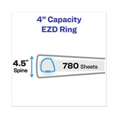 Avery®  BNDR,HDVW,4",1-TCH,RD  79326