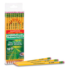 Ticonderoga®  PENCIL,#2,PRESHARPENED,18  13818