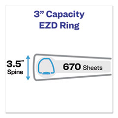 Avery®  BNDR,SLNTRNG,11X8.5,3",BK  09700