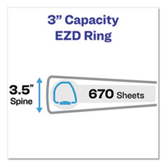 Avery®  BNDR,SLNTRNG,11X8.5,3",BK  08702