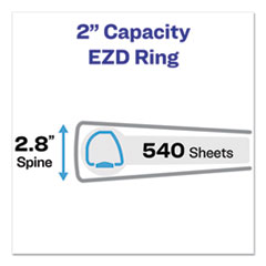 Avery®  BNDR,SLNTRNG,11X8.5,2",BK  08502