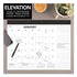 AT-A-GLANCE®  DESK PAD,ELEVATION,WH  SK752400