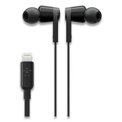 Belkin®  EARPHONE,LTNG/IN-EAR,BK  G3H0001BTBLK