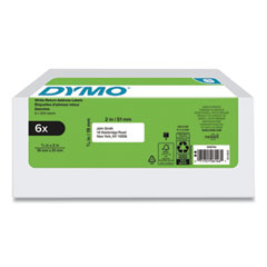 DYMO®  LABEL,RET ADDRESS,6/PK,WH  2050766