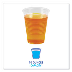 Boardwalk®  CUP,PLAS,10OZ,10/100,TR  TRANSCUP10CT