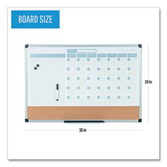 MasterVision®  BOARD,PER,3-1,PLNR,2X3,WH  MB0707186P